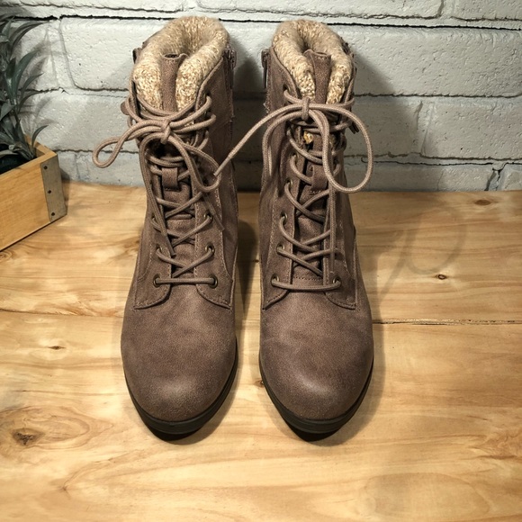 NWOB White Mountain Stevens Sweater Cuff Side Zip Booties - Picture 4 of 7